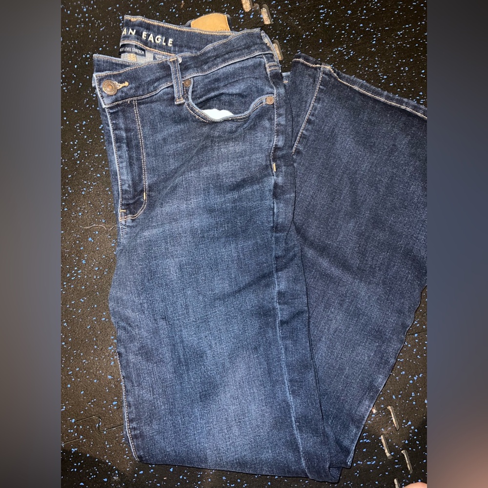 AE Super high rise flare jeans
